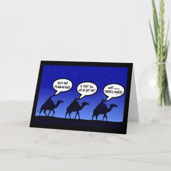 Funny Three Wise Men Holiday Card by Cardsharkkid at Zazzle