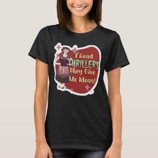 Funny Thriller Reader Retro Snarky Housewife