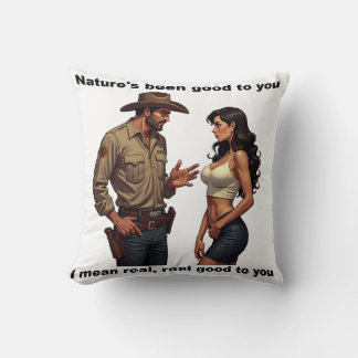 Funny throw pillow