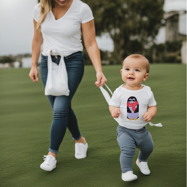 Funny Thuglife Penguin Baby Fine Jersey T-Shirt (Creator Uploaded)