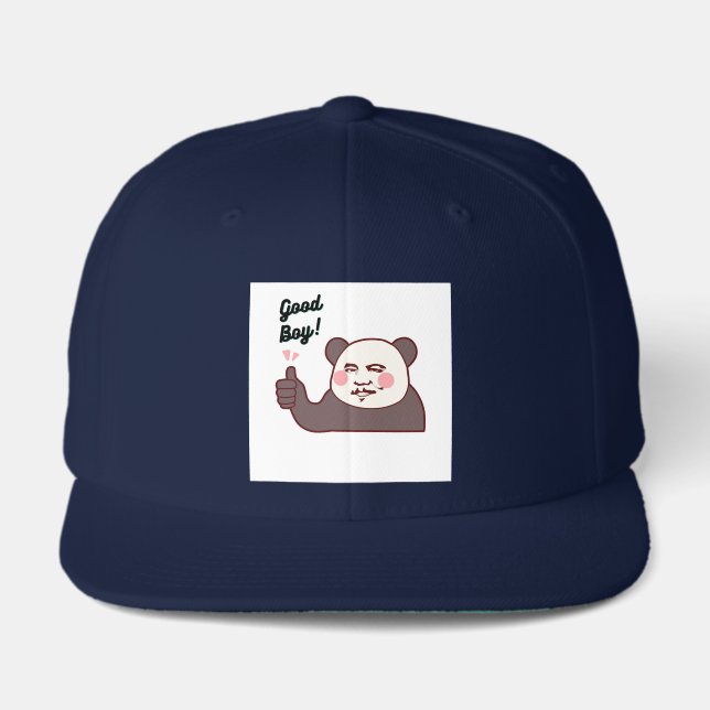 Funny Thumbs Up Panda Meme Visor (Front)