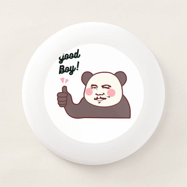 Funny Thumbs Up Panda Meme Wham-O Frisbee (Front)