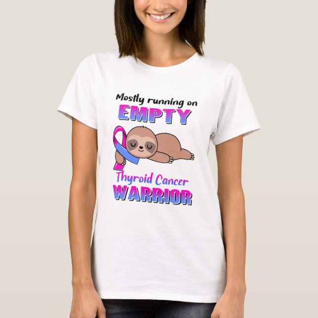 Funny Thyroid Cancer Awareness Gifts T-Shirt (Front)