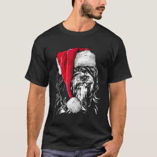 Funny Tibetan Terrier Santa Christmas Dog Mom Gift T-Shirt
