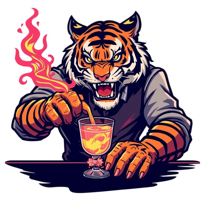 Funny Tiger Bartender T-Shirt | Gift for Bartender (Creator Uploaded)