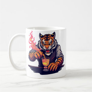 Funny Tiger Bartender T-Shirt Gift for Bartender Coffee Mug