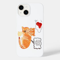 Funny Tiger & Bunny Dilemma – Cute Animal Comic De Case-Mate iPhone 14 Case