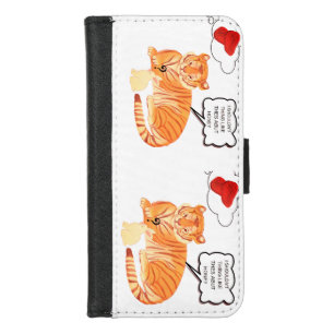 Funny Tiger & Bunny Dilemma – Cute Animal Comic De iPhone 8/7 Wallet Case