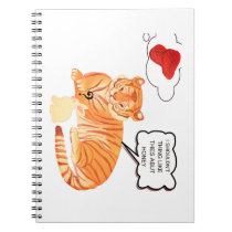 Funny Tiger & Bunny Dilemma – Cute Animal Comic De Notebook