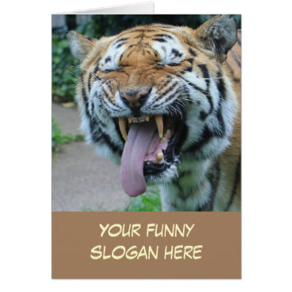Funny Tiger Photo to Customize Yourself Cards