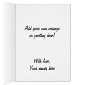 Funny Tiger Photo to Customize Yourself Cards (Inside (Right))