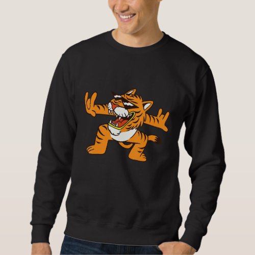 Funny Tiger Running Costume Wild Animal Tiger Love Sweatshirt