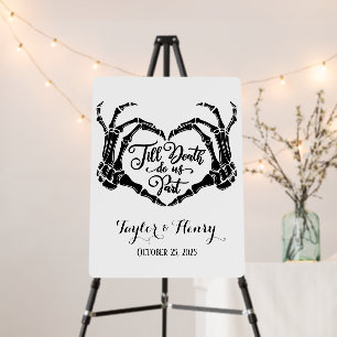 Funny Till Death Do Us Party Custom Wedding Sign