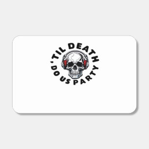 Funny Till Death Do Us Party Halloween Music Skull Matchboxes