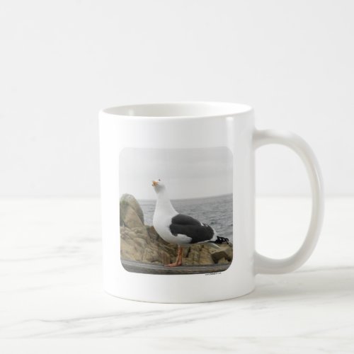 Funny Tilt Head Seagull Cool Beach Photo Coffee Mug