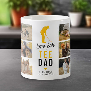 Funny Time For Tee Photo Collage Golfer Coffee Mug