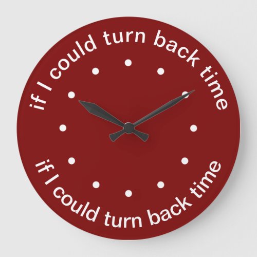 Funny Time Themed Large Clock