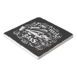 Funny Time to Haul Bass Fishing Boat Trivet