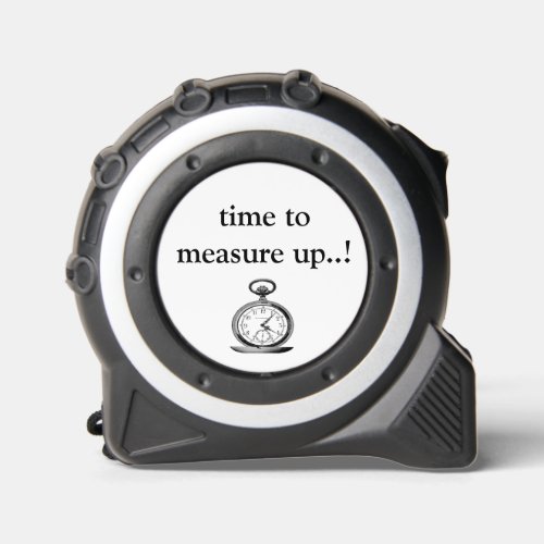  FUNNY TIME TO MEASURE UP POCKET WATCH TAPE MEASURE