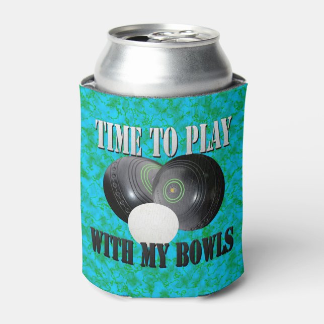 Funny Time To Play Lawn Bowls, Can Cooler (Can Front)