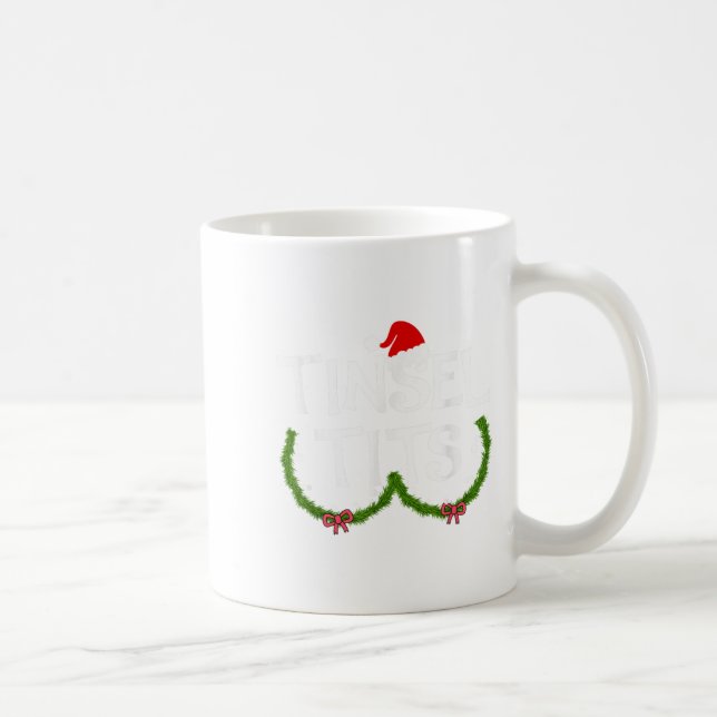 Funny Tinsel Matching Jingle Christmas Couples  Coffee Mug (Right)