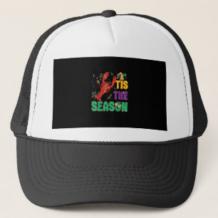 Funny Tis The Season Mardi Gras Crawfish Trucker Hat
