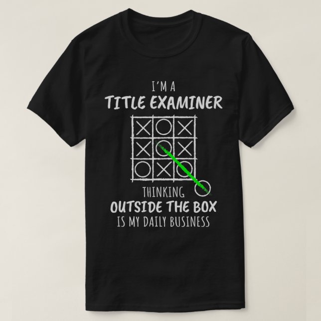 Funny Title Examiner  T-Shirt (Design Front)