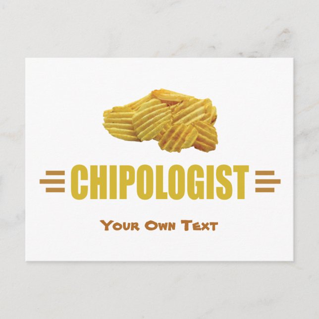 Funny Title for a Potato Chips Lover Postcard (Front)