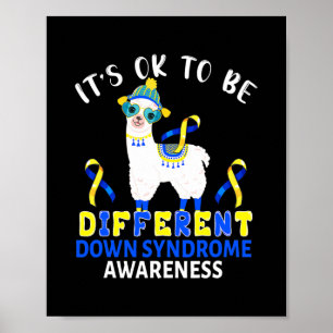 Funny To Be Different Down Syndrome Awareness Poster