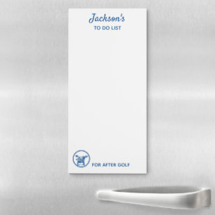 Funny To Do list For Golfer Custom Magnetic Notepad