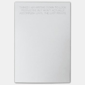 Funny To-do List Post-it Notes by AYLEHN at Zazzle