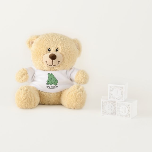 Funny Toad-Ally Not Frog Teddy Bear (In Situ)