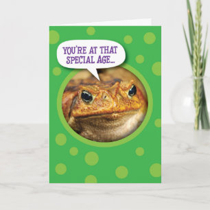 Funny Toadally Awesome Birthday Greeting Card