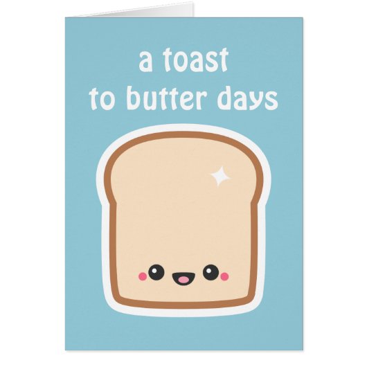 Funny Toast Pun Cards (Front)