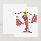 funny toasting lobster cartoon (Front/Back)