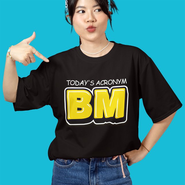 Funny Today's Acronym Bold Typography  Tri-Blend Shirt (Creator Uploaded)