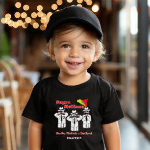 Funny Toddler Sicilian Saying Mafia Characters T-shirt