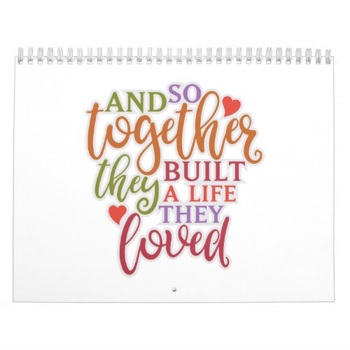 Funny Together They Built A Life Family Ideas Calendar