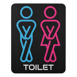 Funny Toilet Door Sign