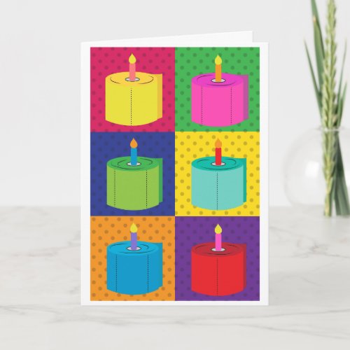 Funny Toilet Paper Birthday Pop Art Card