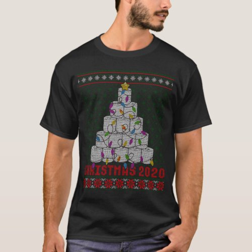 Funny Toilet Paper Christmas Tree 2020 Ugly Xmas S T_Shirt