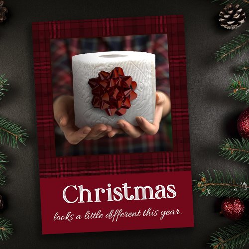 Funny Toilet Paper Gift Covid Christmas Holiday Card