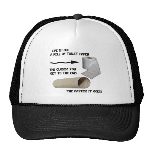 Funny Toilet Paper Mesh Hats | Zazzle