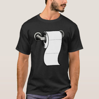 Funny Toilet Paper – Minimalist Humor T-Shirt
