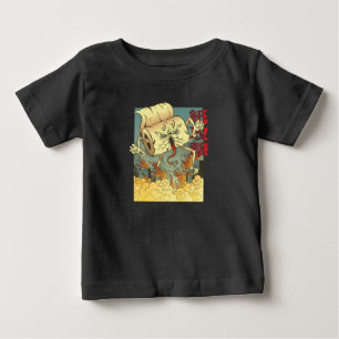Funny Toilet Paper Monster Japanese Style Baby T-Shirt