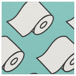 Funny toilet paper roll pattern custom fabric