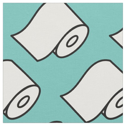 Funny toilet paper roll pattern custom fabric