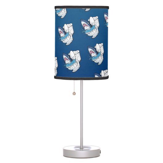 Funny Toilet Shark Blue Lamp (Right)