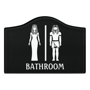 Funny Toilet Sign Egyptian Egyptology Bathroom