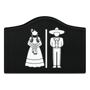 Funny Toilet Sign for Mexican Restaurant Bathroom